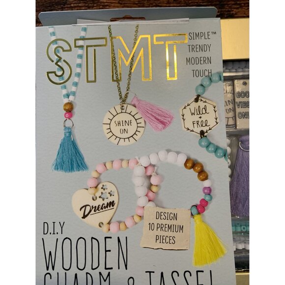 STMT DIY Wooden Charm & Tassel Jewelry Set - Picture 2 of 5